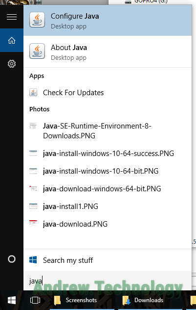 Java download for windows 10